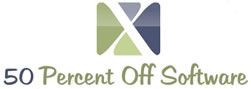 50 percent off software